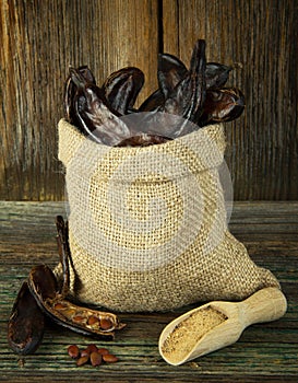 Carob fruits