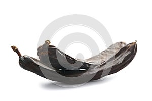 Carob pod isolated