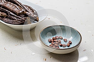 Carob Seeds and Pods Carats / Locust Beans Ready to Use photo