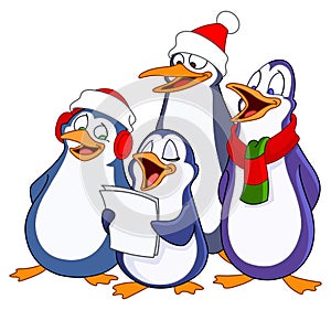 Caroling penguins