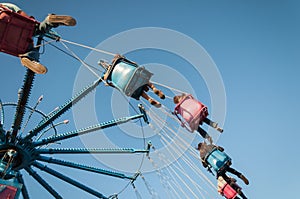 Carousel in amusement park