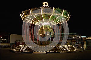 Carousel at amusement park