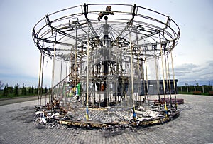 Carousel destroyed by Russian troops