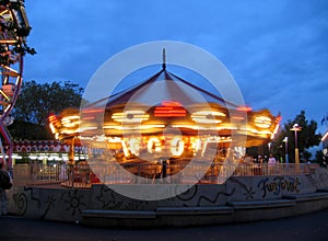 Carousel at dusk.