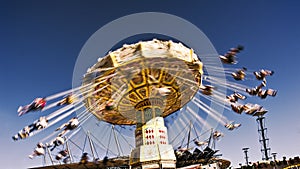 Carousel Easter show spinning people enjoyable time.