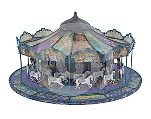 Carousel Horse Isolated