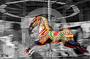 Carousel Horse Motion Blur