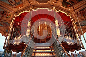 Carousel Horses on Traditional Fun Fair Ride