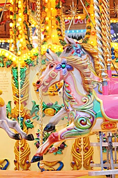carousel merry-go-round painted horses ride