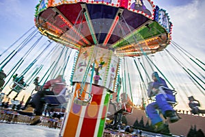 carousel in motion blur