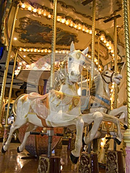 Carousel at night