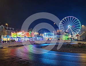 Carousel at night