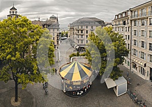 Carousel in the Old Town, Geneva, Switzerland