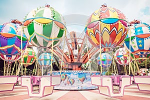 Carousel roundabout at Siam Park City fun park or Suan Siam