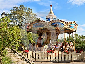 Carousel in Skansen park photo