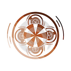 Carousel top view icon