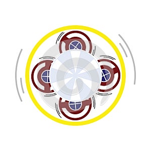 Carousel Top View Icon