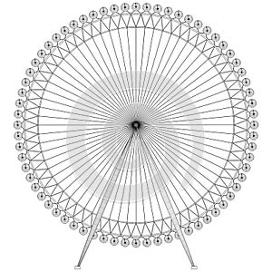 Carousel Vector. Vector Illustration Of Carousel.