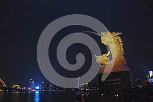 Carp Becoming a Dragon Statue