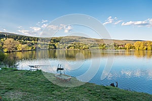 Carp fishing session at the Lake