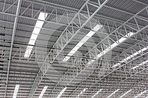 Carpark metal roof structure