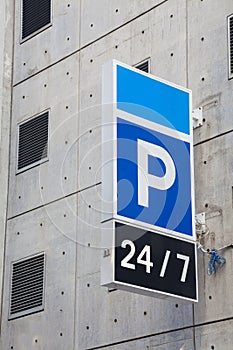 Carpark sign