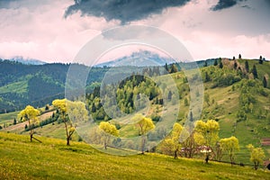 Carpathian dramatic landscape