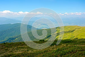 Carpathian mountain landscape in summer