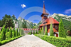 Carpathian Mountains, Busteni, Caraiman mt. and Monastery