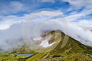 Carpathian mountains, Ukraine. Nesamovyte lake