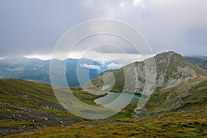 Carpathian mountains in winter snow