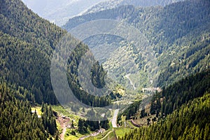 Carpathian mountains in winter snow