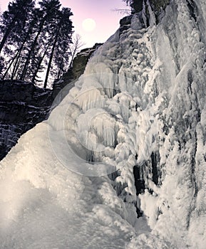 Carpathian Ukraine, Manyavsky famous waterfall