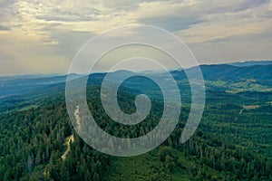 Carpathians from the birds flight height