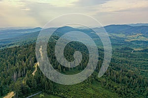 Carpathians from the birds flight height