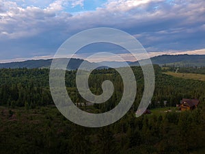 Carpathians from the birds flight height