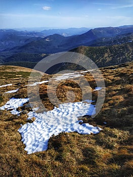 Carpatian mountain Goverla Ukrainian nature