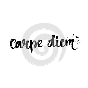 Carpe diem - latin phrase means seize the day