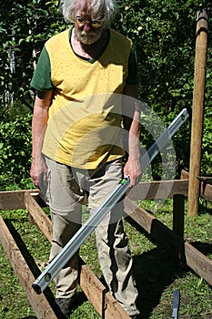 Carpenter with air level