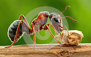 Carpenter Ant Destruction Eating Wood