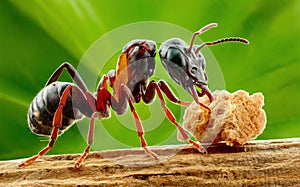 Carpenter Ant pest eating wood destroying domestic dwellings and homes