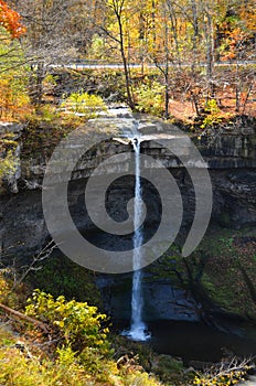 Carpenter Falls view in Autumn in Cayuga County NYS photo