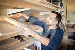 Carpenter in Furniture Manufactory