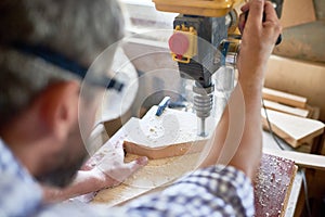 Carpenter Making Furniture