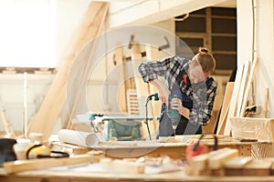 Carpenter Making Handmade Furniture