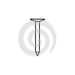 carpenter nail concept line icon. Simple element illustration. carpenter nail concept outline symbol design from construction tool