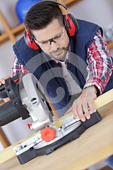 In the carpenter`s workshop