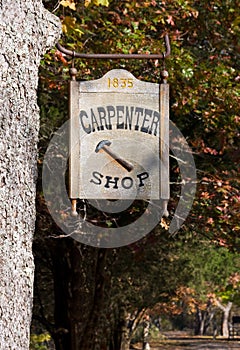 Carpenter Shop Sign