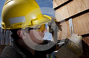 Carpenter at work