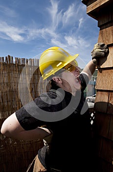 Carpenter at work